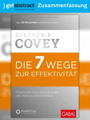 cover image of Die 7 Wege zur Effektivität (Zusammenfassung)